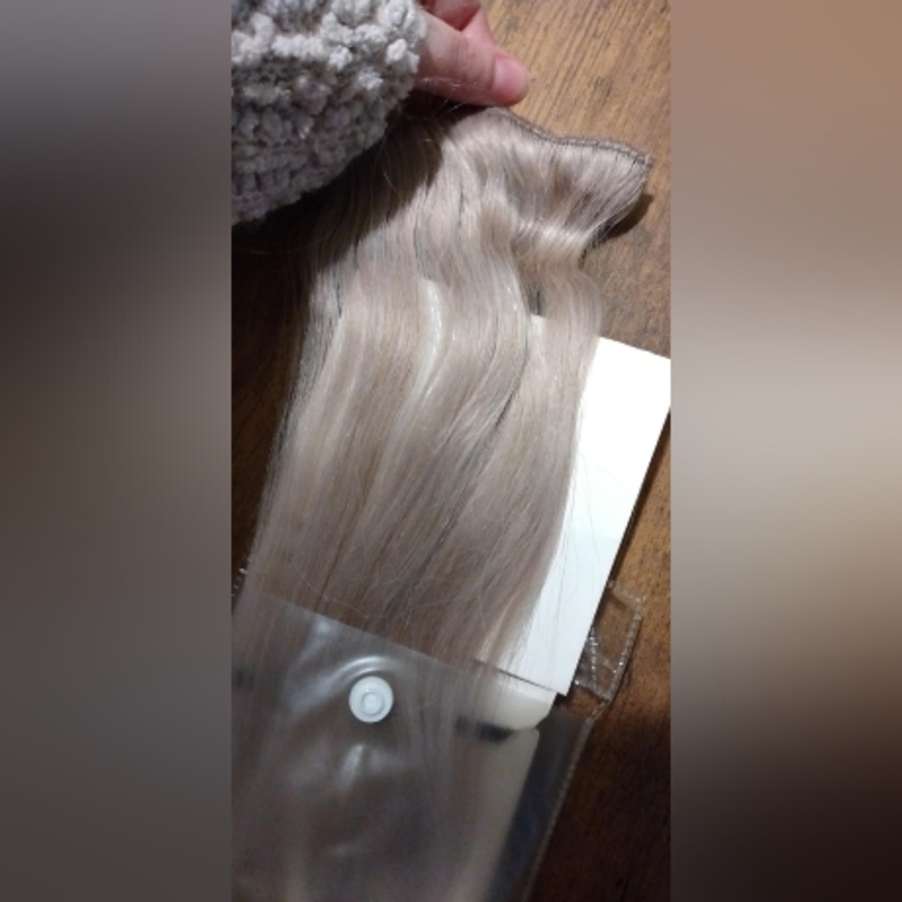 Light Gray 18" 7 Piece Hair Extensions